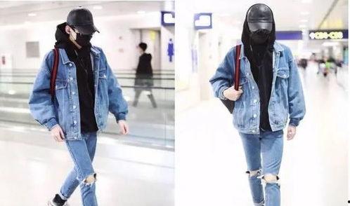 男明星穿牛仔棉衣,男明星演绎冬日时尚新主张